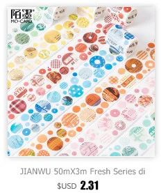JIANWU 50 м X 3 м свежие серии дневник DIY декоративные васи ленты скрапбук пуля журнал наклейки Школьные офисные принадлежности kawaii