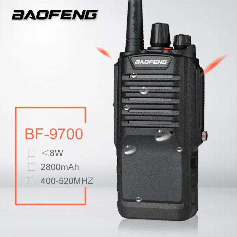 8 Вт Baofeng BF-9700 портативная рация Водонепроницаемый UHF двухстороннее радио Ручной Hf любительский приемопередатчик BF 9700 Ham CB радиостанция PMR