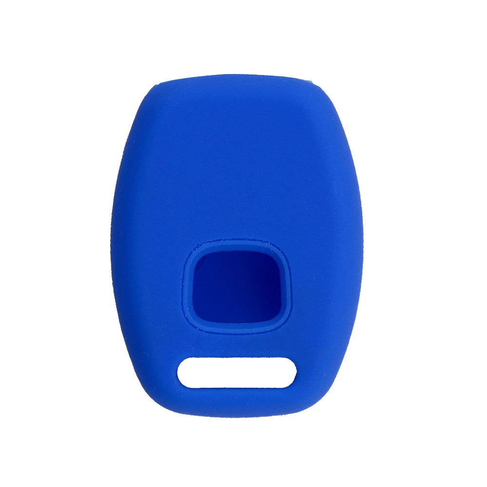 

OkeyTech 2 Buttons Soft Silicone Car Key Shell For Honda Accord Crv Fit CIVIC ODYSSEY City Remote Car Key Cover Key Case Holder