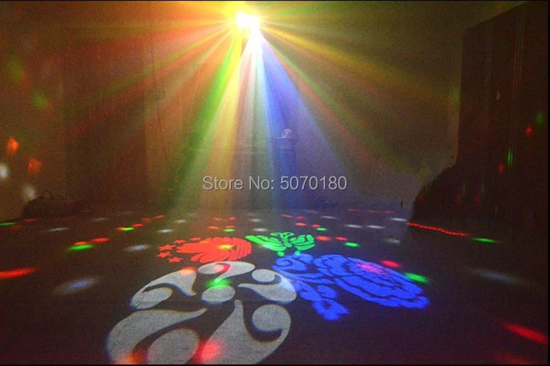 ShowTime пульт дистанционного управления Dj светодиодный 4 в 1 Gobo лазерный стробоскоп эффект цвет 4 глаза изображение свет профессиональный для домашнего развлечения KTV
