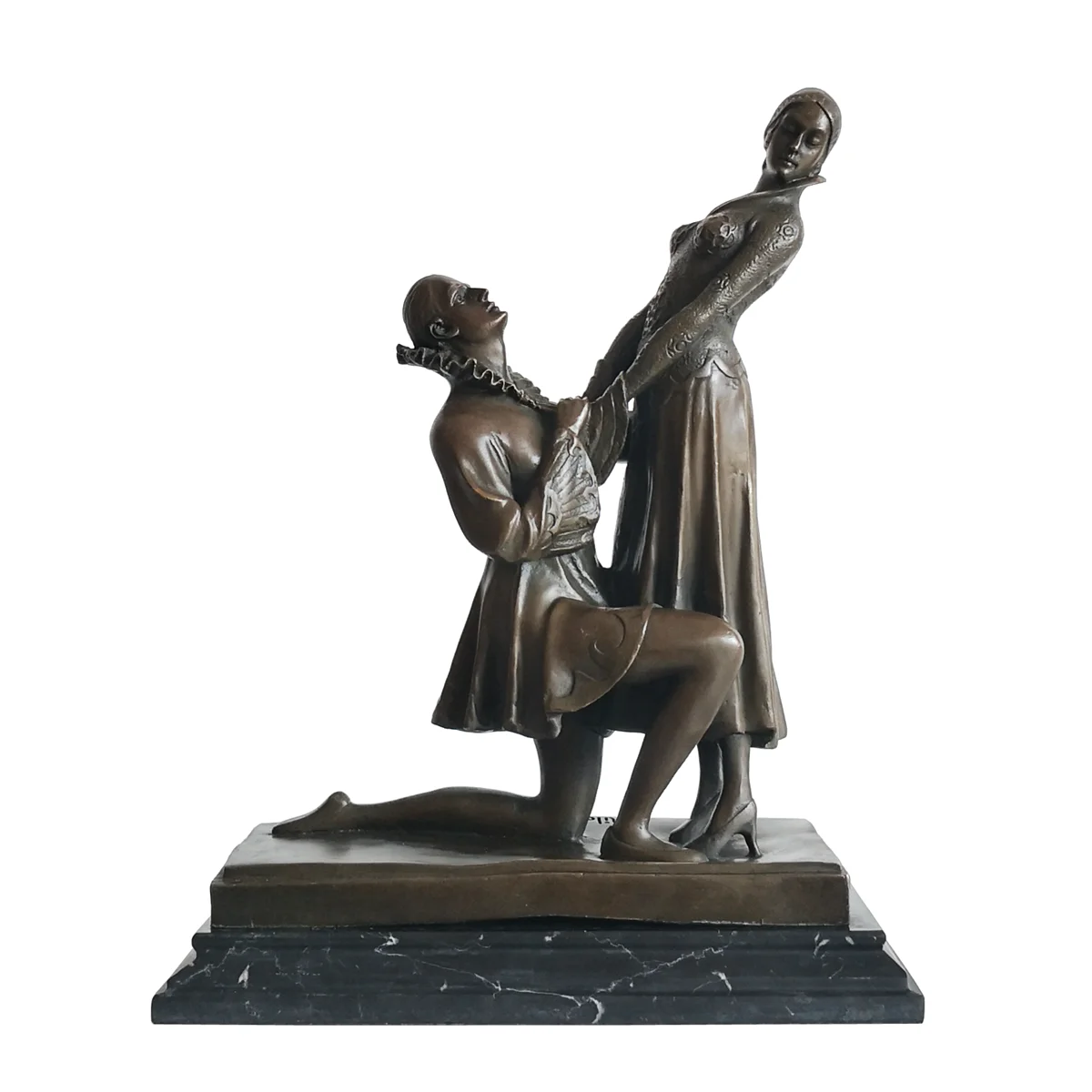 

Romantic Lovers Statue Bronze Modern Couple Sculpture Art Gorgeous Anniversary Gifts Wedding Room Decoration