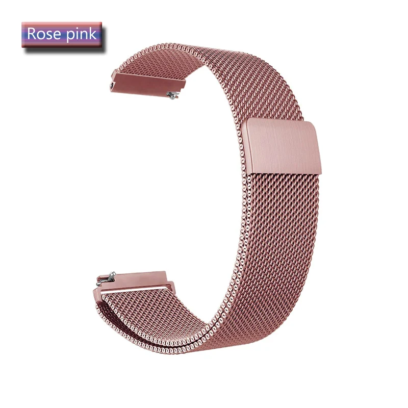 magnetic Rose-pink Металлический Ремешок Для huawei watch gt 2 Ремешок Браслет для huawei honor магический ремешок из нержавеющей стали браслет часы GT ремень - Цвет: magnetic Rose-pink