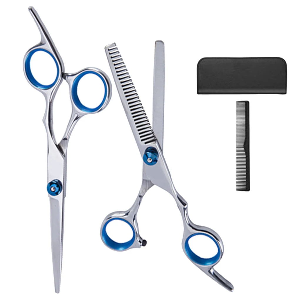 

Pro 6' Hair Cutting Salon Stylist Thinning Shears Scissors Haircut Set Tools Hair Comb Barber Scissors Haircutting Tools