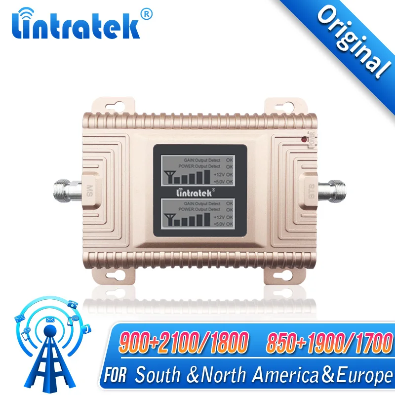 

Усилитель сигнала сотового телефона для домашнего офиса, 65 дБ, 850/1900/1700, ретранслятор сигнала для Verizon, AT&T, T-Mobile, Sprint и других