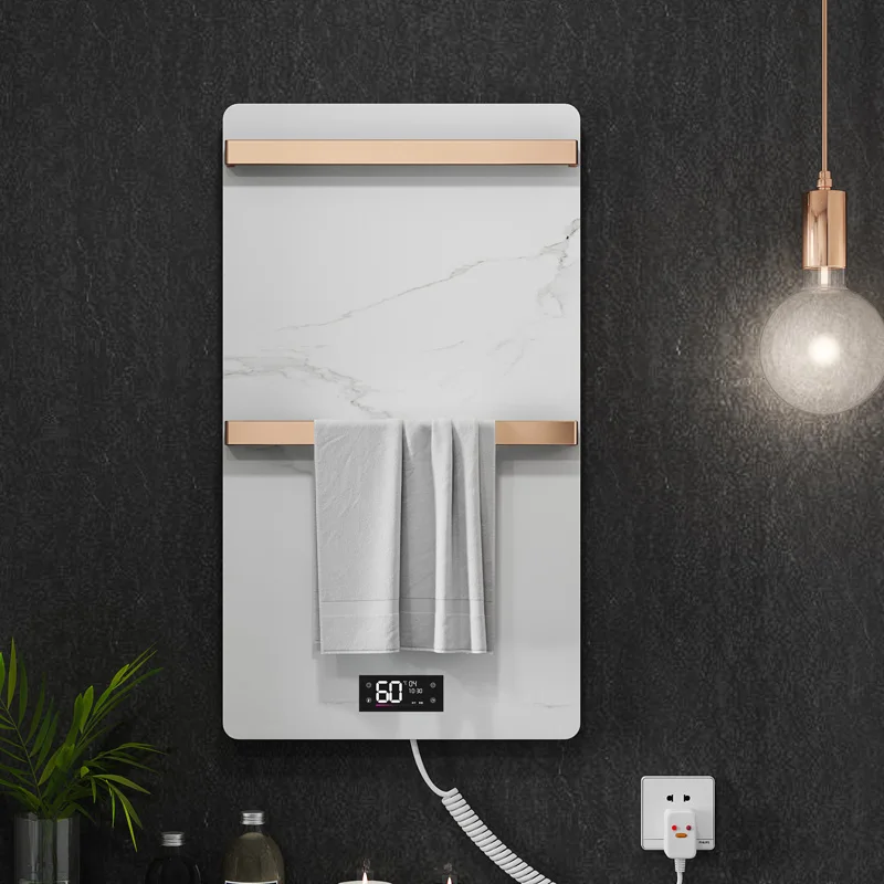 Electric Bath Towel Warmer Heating Towel Shelf Rack Household Towel Rack Warm Towel Dryer Shelf Heated Towel Rail for Bathroom