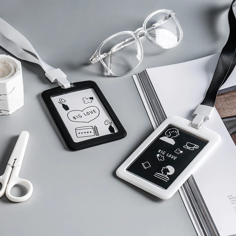 Четыре сезона акриловый мягкий держатель для карт с идентификационным именем