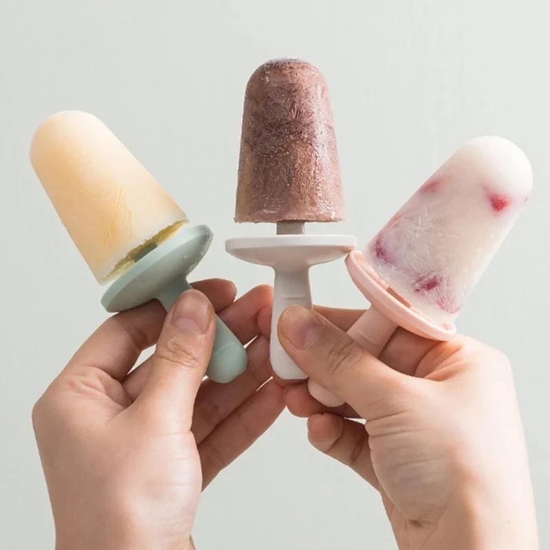 Ice Pops Mold Silicone Popsicles Maker Easy Release Cream Tray Holder For Baby Food Tools | Дом и сад