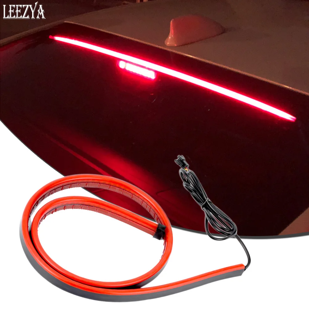 

Car Brake Light LED Turn Signal Running Tail Light High Mount Stop Driving Warning Modified Flashing Lamp Auto Flexible Strips