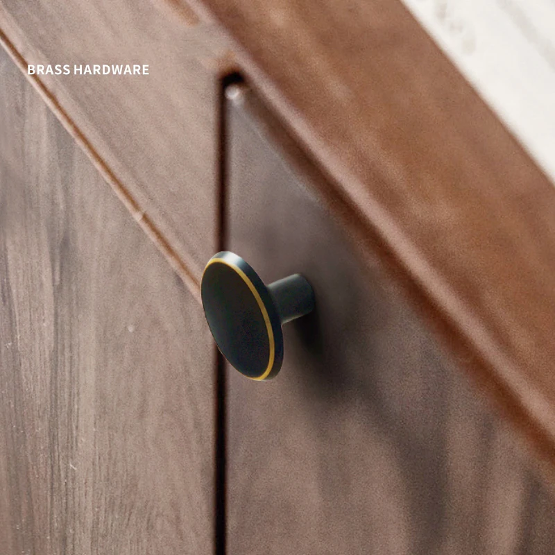 Золотые латунные круглые дверные ручки шкафа и для мебели ящика выдвижные 33