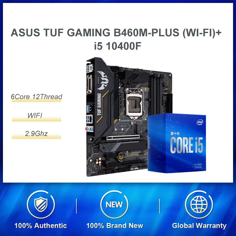 Материнская плата ASUS i5-10400F (Wi-Fi) процессор Intel 10-го поколения материнская LGA 1200 2 ×