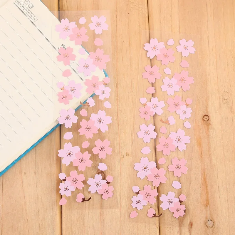 2 set Decorative Vintage Journal Diary Gold Paper Flower Plant Stickers Scrapbooking Flakes Stationery