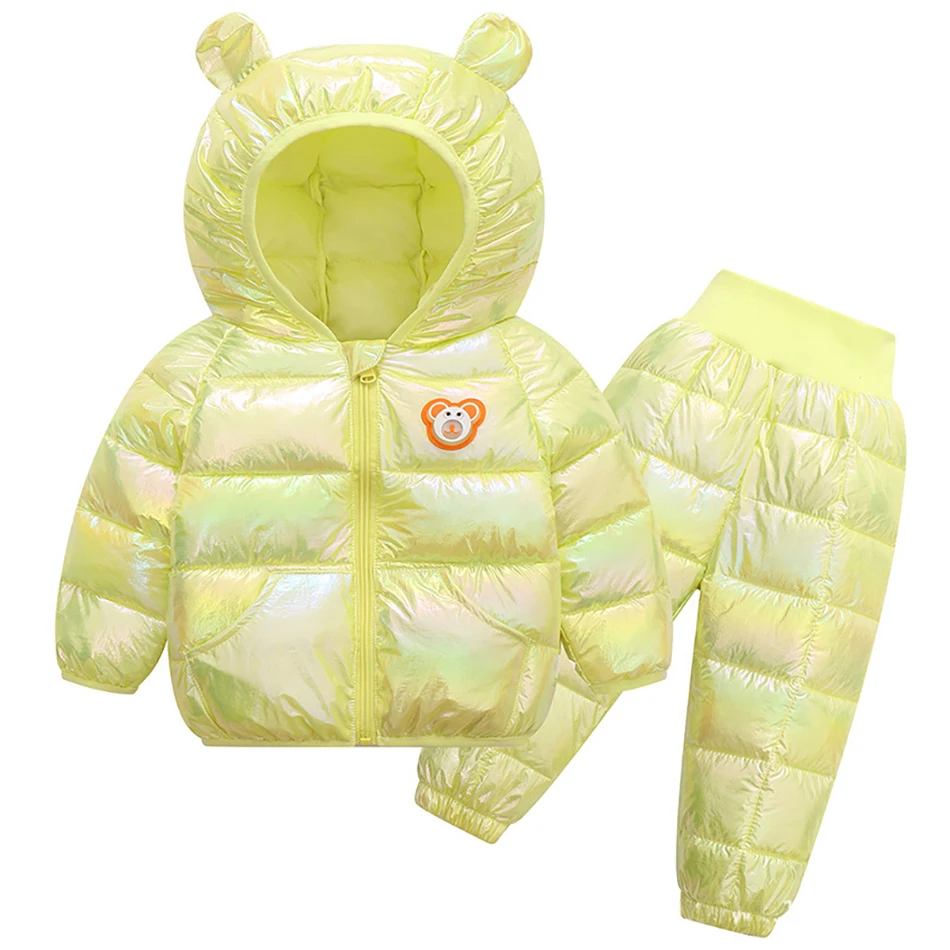 1-5 Years Toddler Girls Clothing Set 2 Pcs Coat+Pants Warm Winter Baby Boys Clothing Infant Girls Suit Set Baby Clothes