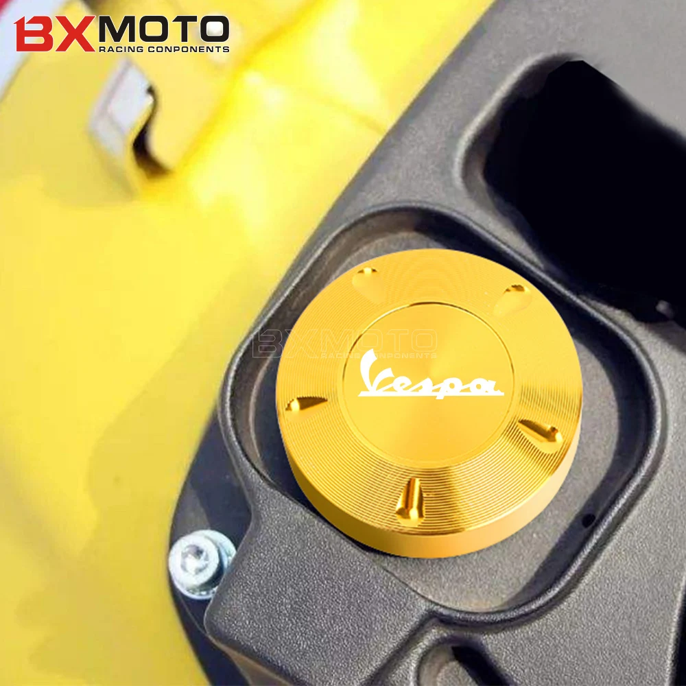 

NEW For VESPA GTS GTV LX 60 125 250 300 primavera sprint Motorcycle CNC Scooter Gas Fuel Tank Filler Cap