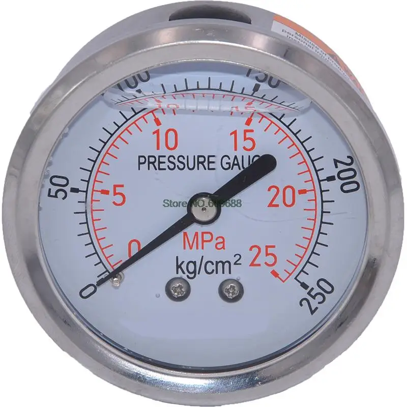 

Axial shock-proof Pressure Gauge YN60Z M14*1.5 or 1/4" 2.5" 60mm Shock-resistant Oil Hydraulic Air Water Pressure Vacuum