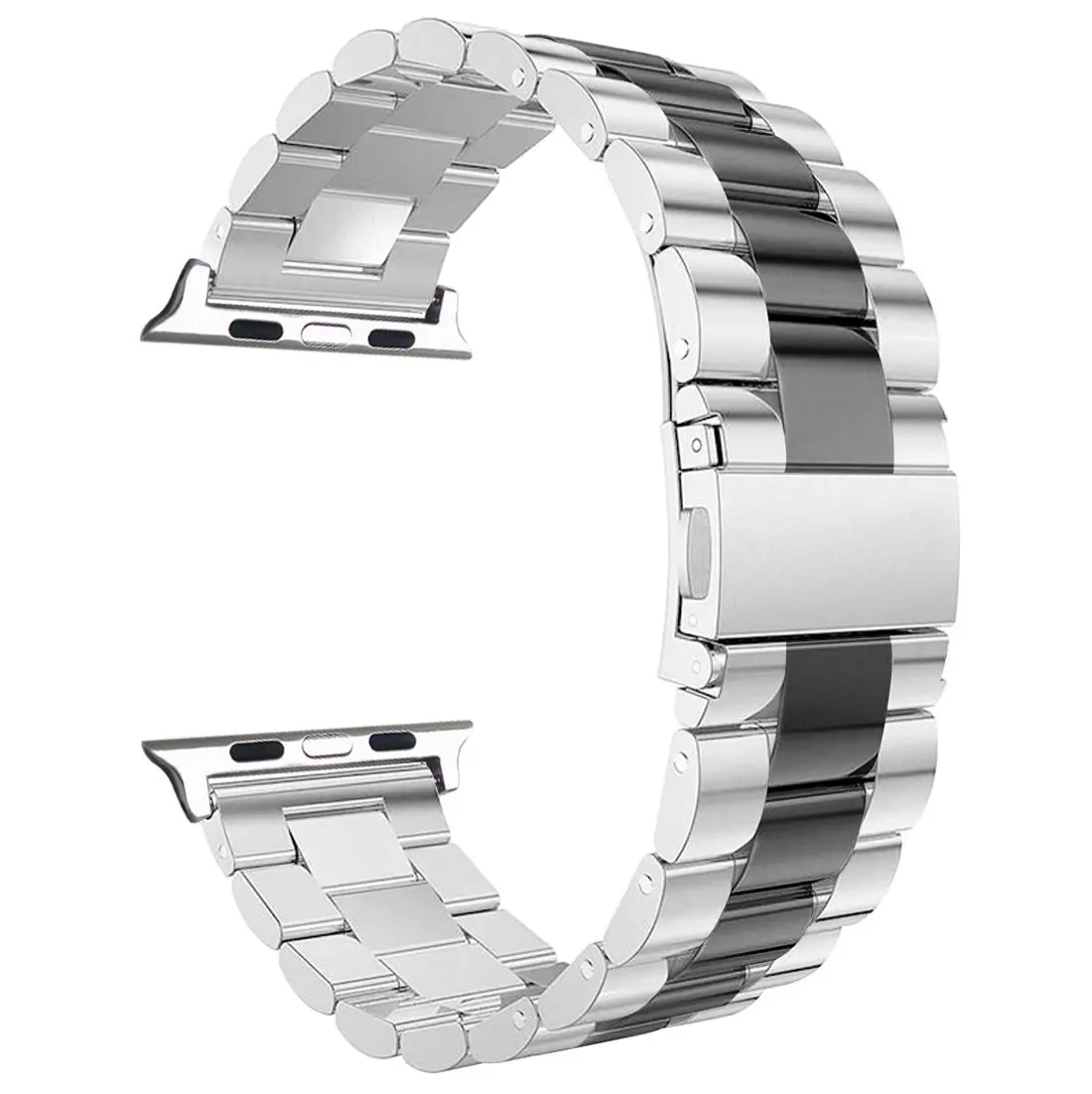 Oulucci ремешок из нержавеющей стали для apple watch ремешок 38 мм/40 мм/42 мм/44 мм сменный ремешок для apple watch 5/4/3/2