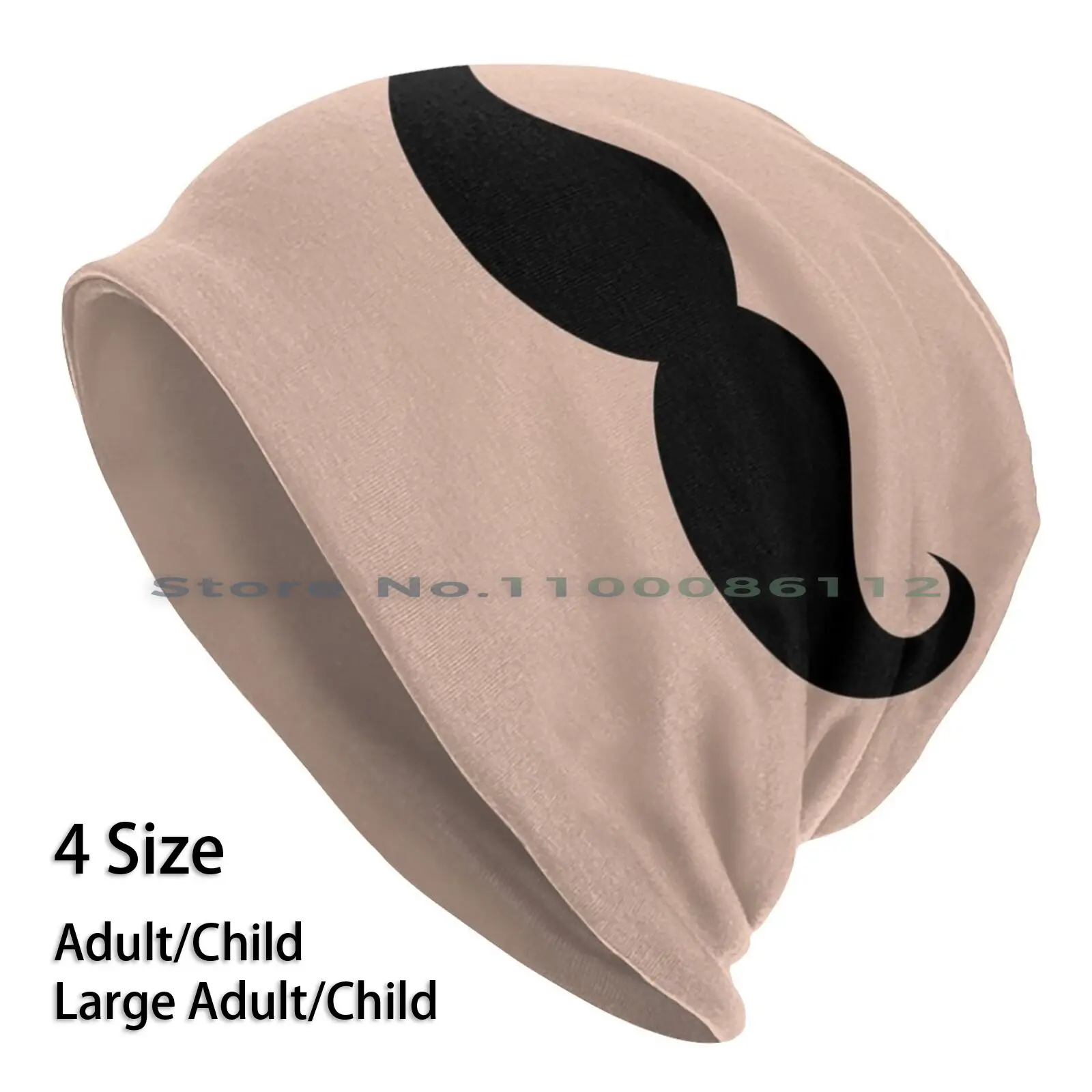 

Funny Mustache Beanies Knit Hat Mustache Funny Brimless Knitted Hat Skullcap Gift Casual Creative