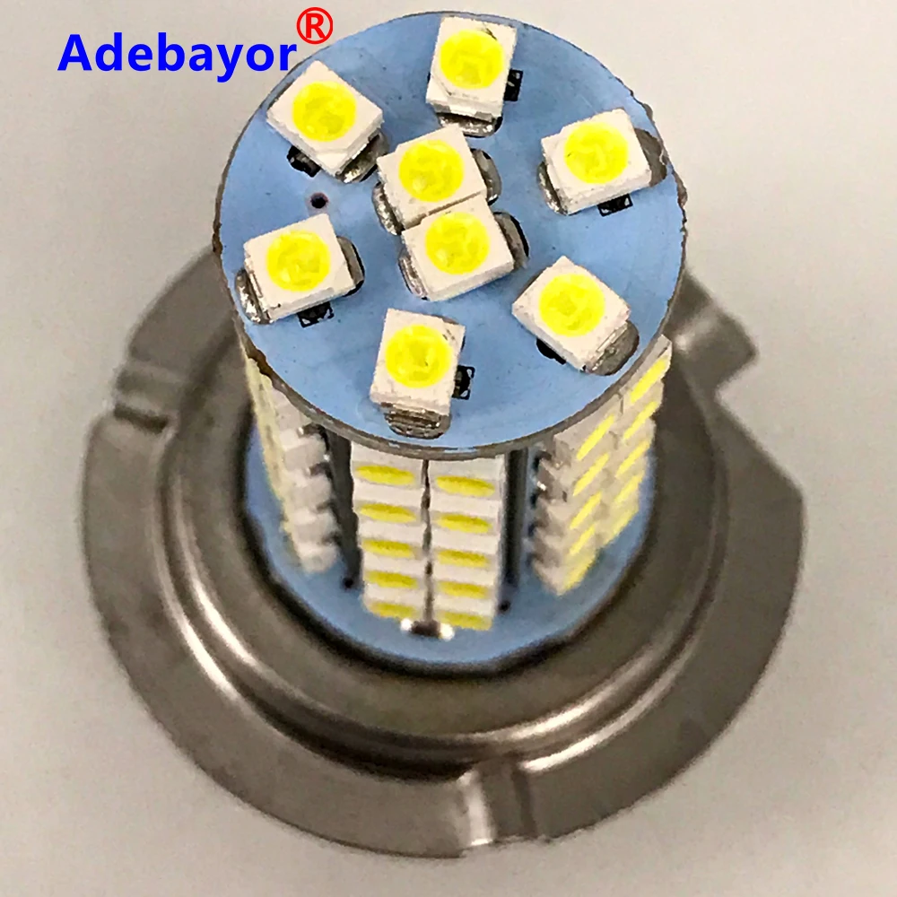 4 X Автомобильные светодиодные фары H7 белые 68 SMD 1210 3528 противотуманные лампы -