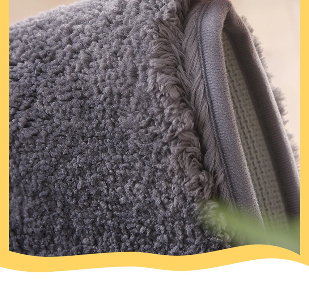 Входной коврик однотонный утолщенный водопоглощающий нескользящий для спальни