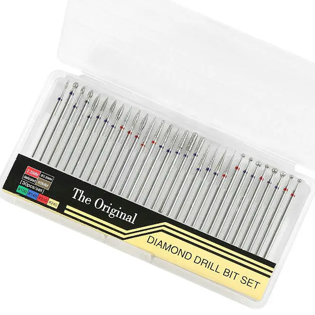 Алмазная фреза для маникюра и педикюра 30 шт./компл.|Принадлежности дизайна