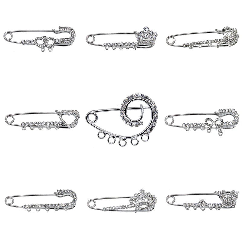 Женская модная большая брошь с изображением животного лука лебедя Хрустальная