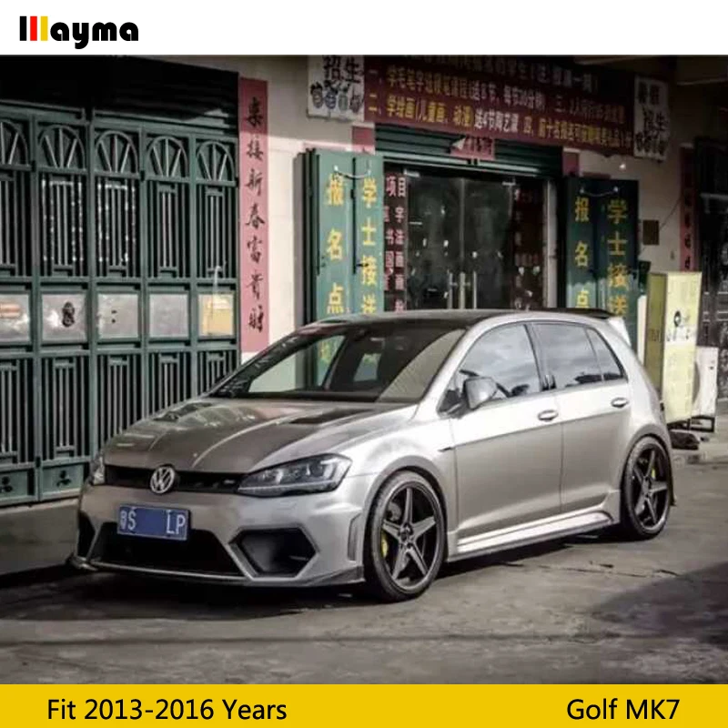 Передний бампер Aspec решетка воздухозаборника из стекловолокна для VW golf 7 Rline GTI 2013 -