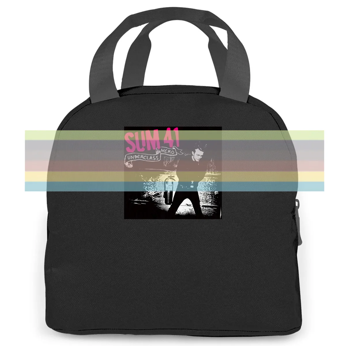 

SUM 41 Underclass Hero Deryck Whibley Stranger Things Design New Cartoon Character Portable insulated lunch bag school