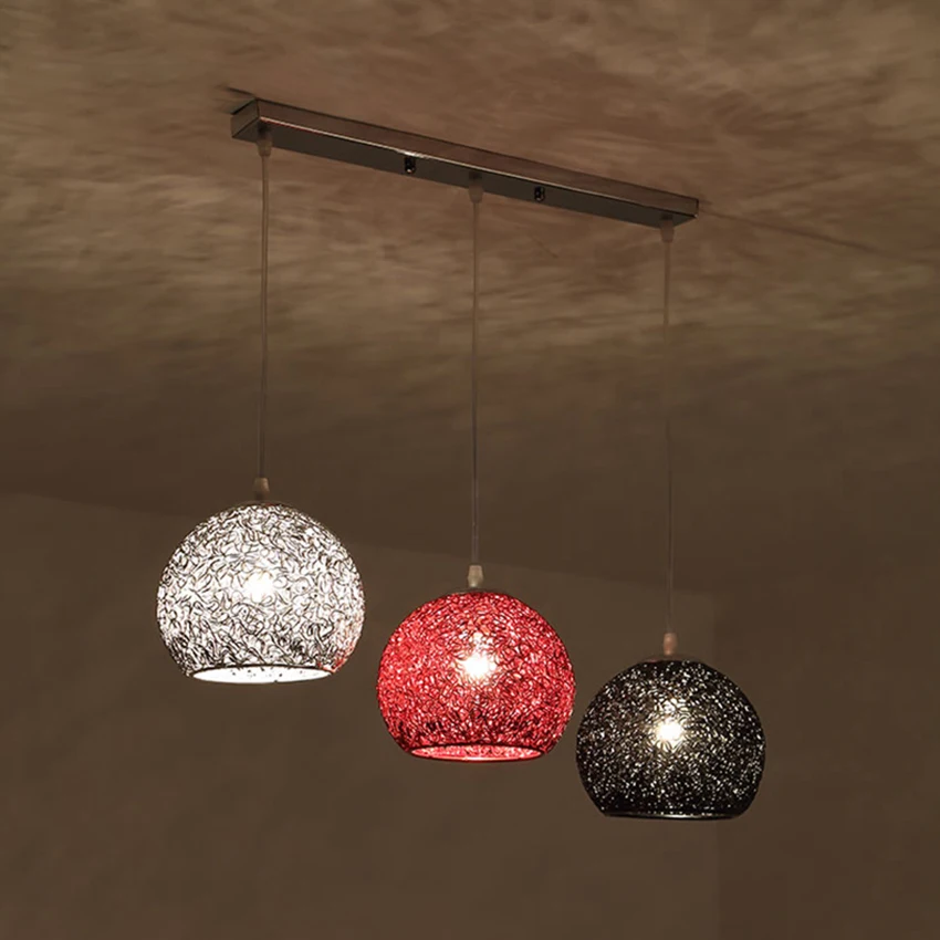 Современные настраиваемые цветные железные подвесные светильники для спальни