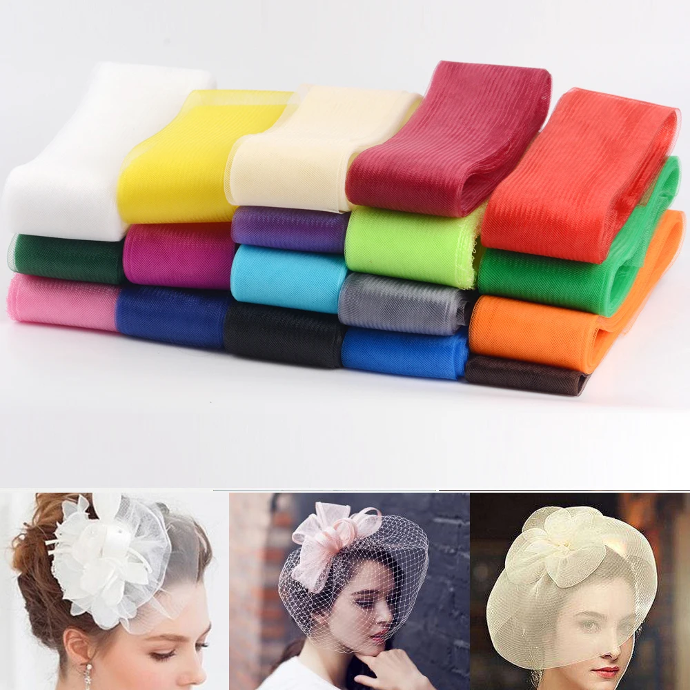 Шляпа из конского волоса для рукоделия сделай сам шириной 8 см/3 1 дюйма |