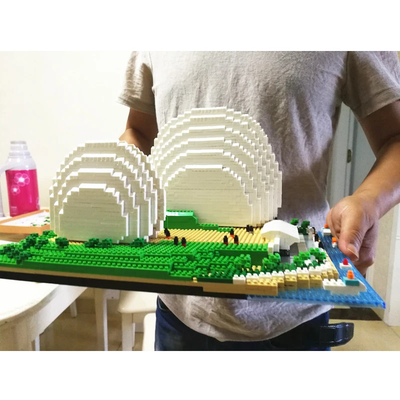 Конструктор Сиднейский оперный дом роскошная башня Тадж-Махала мост собор