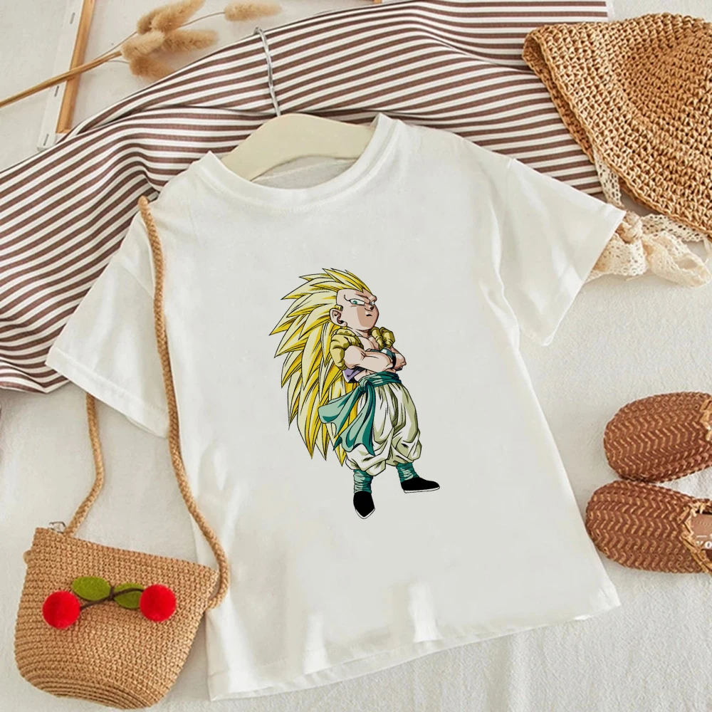 

kids Trend Clothing Anime Cartoon Harajuku Girls and Boys T-shirt France Streetwear Summer Vetement Enfant Casual Dropship