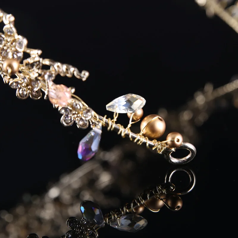 2021 Новая мода Европейская барокко Корона из сплава ювелирные изделия невесты