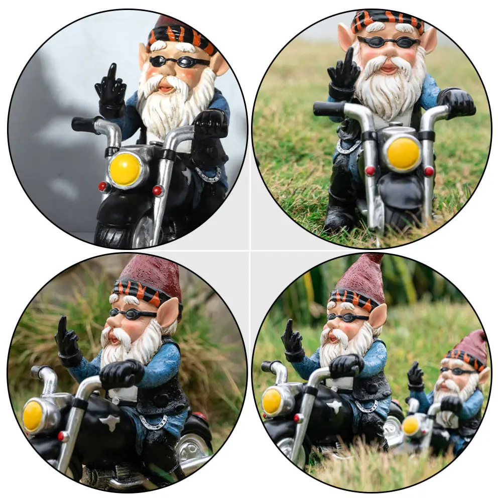 

1pc Lovely Gnome Figurine Landscape Decorative Adornment Outdoor Garden Decor