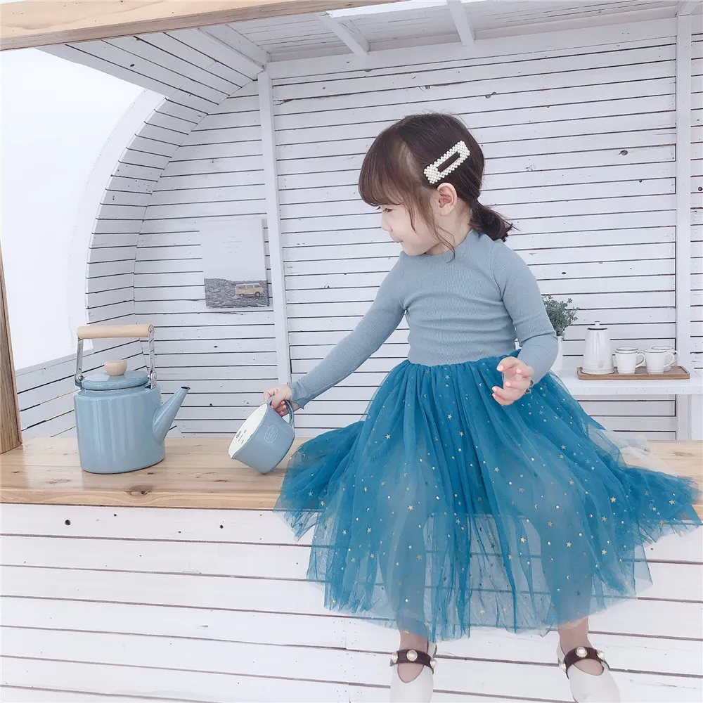 Ins/Кружевное платье-пачка принцессы для маленьких девочек шикарные детские