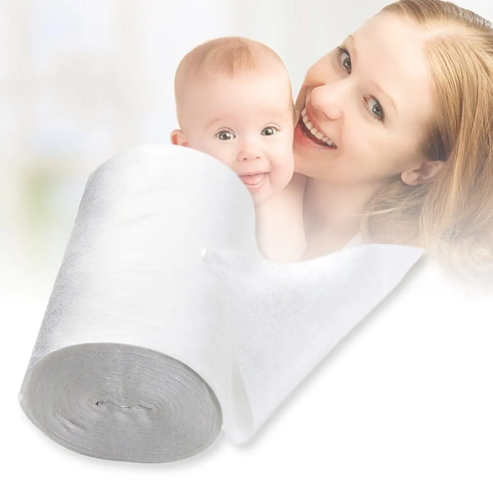 

One Roll Biodegradable Flushable Bamboo Baby Nappy Cloth Diaper Insert Liner Disposable Liners 100 Sheets 30*18cm