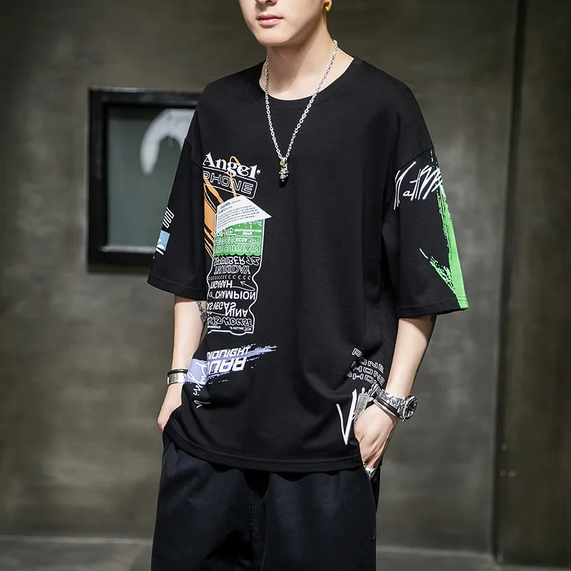 2020 Мужская куртка Футболка тренд моды одежда Дышащие футболки топы|Мужские