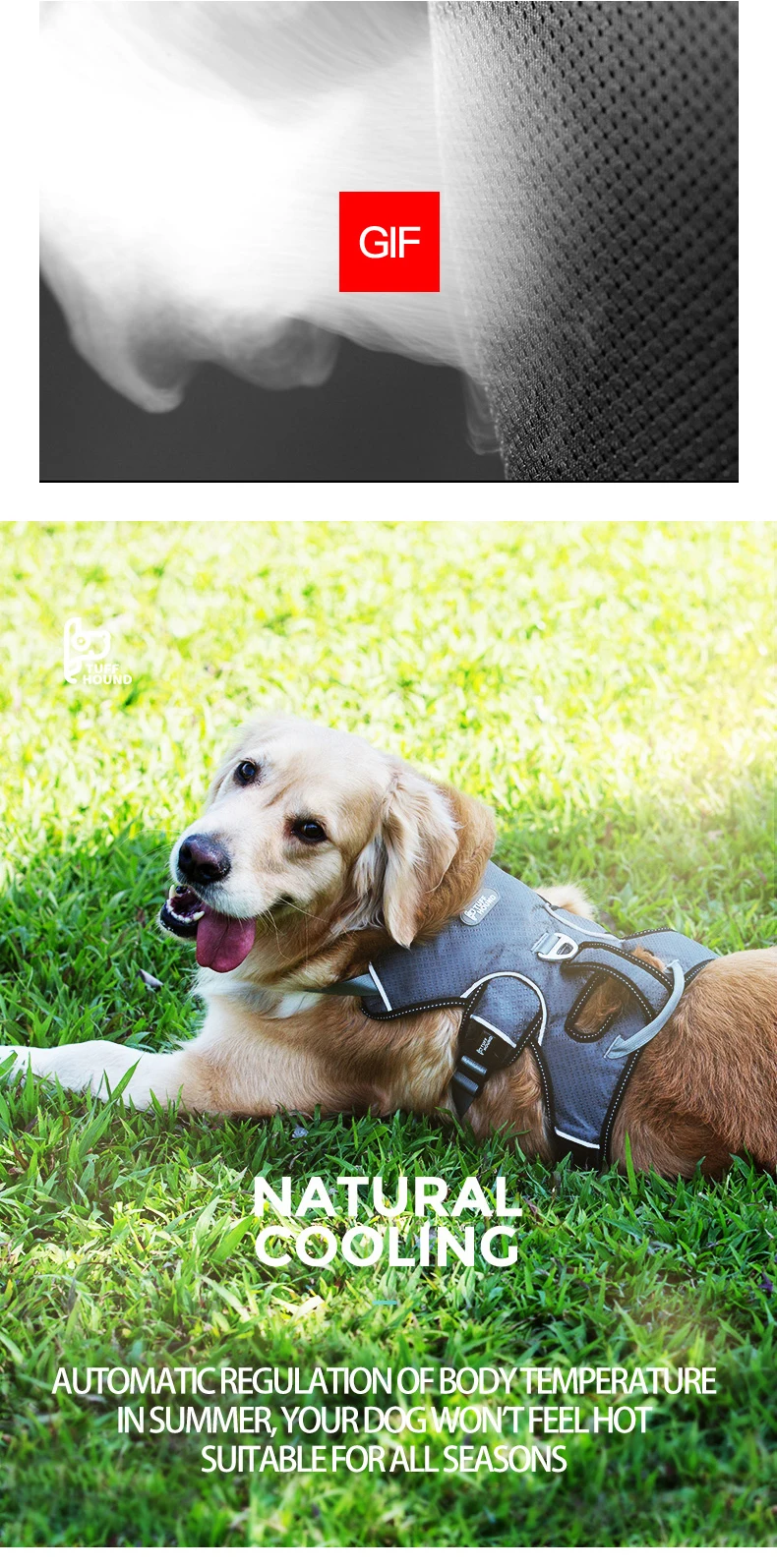 Tuff Hound K9 товары для домашних животных собаки жгут синий/красный/серый Жилет Жгут для средних/больших собак не тянет грудь жгуты