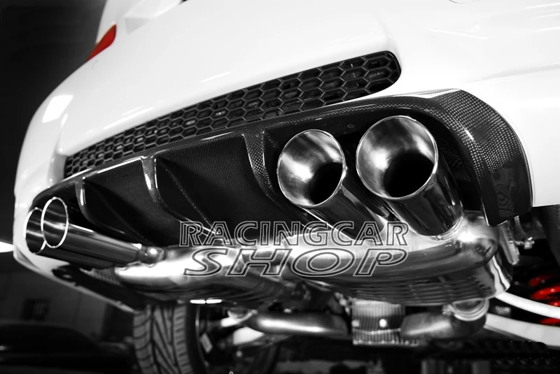 Производительность V стиль Настоящее углеродное волокно задний бампер диффузор