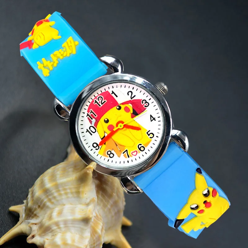 

Cartoon Pretty Style Children Watches Kids Students Boys Girls Quartz 3D Silicone Strap Wrist Watch Clcok E19