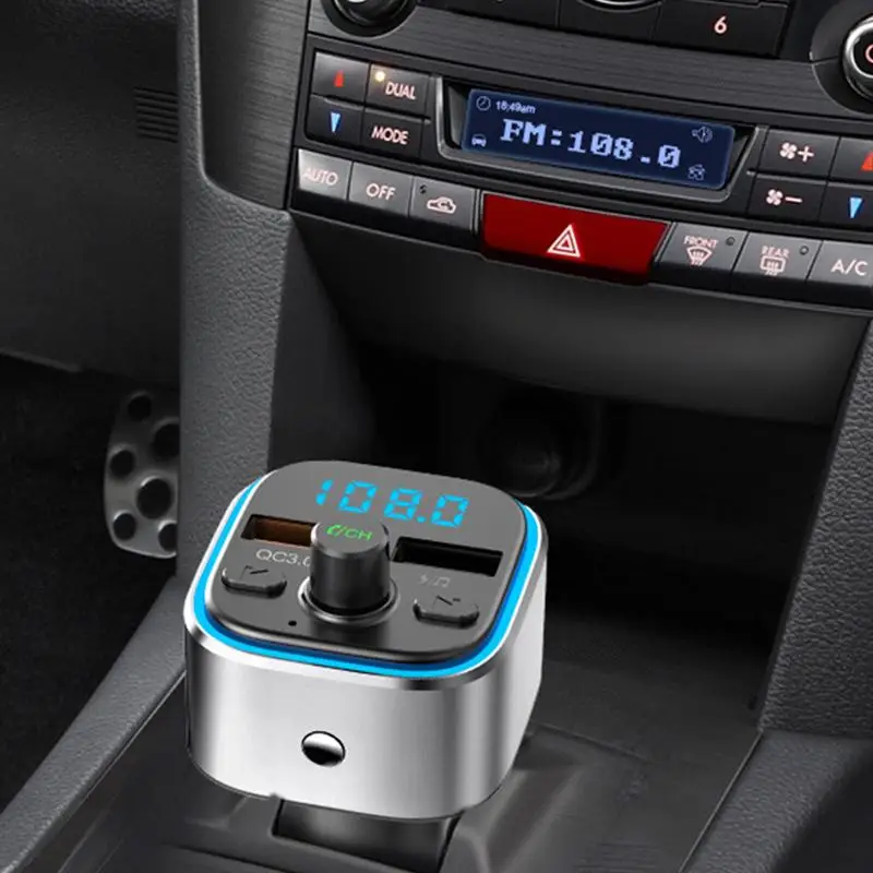 1 шт. светодиодный дисплей маленький Автомобильный MP3-плеер USB Quick Charge 3 0