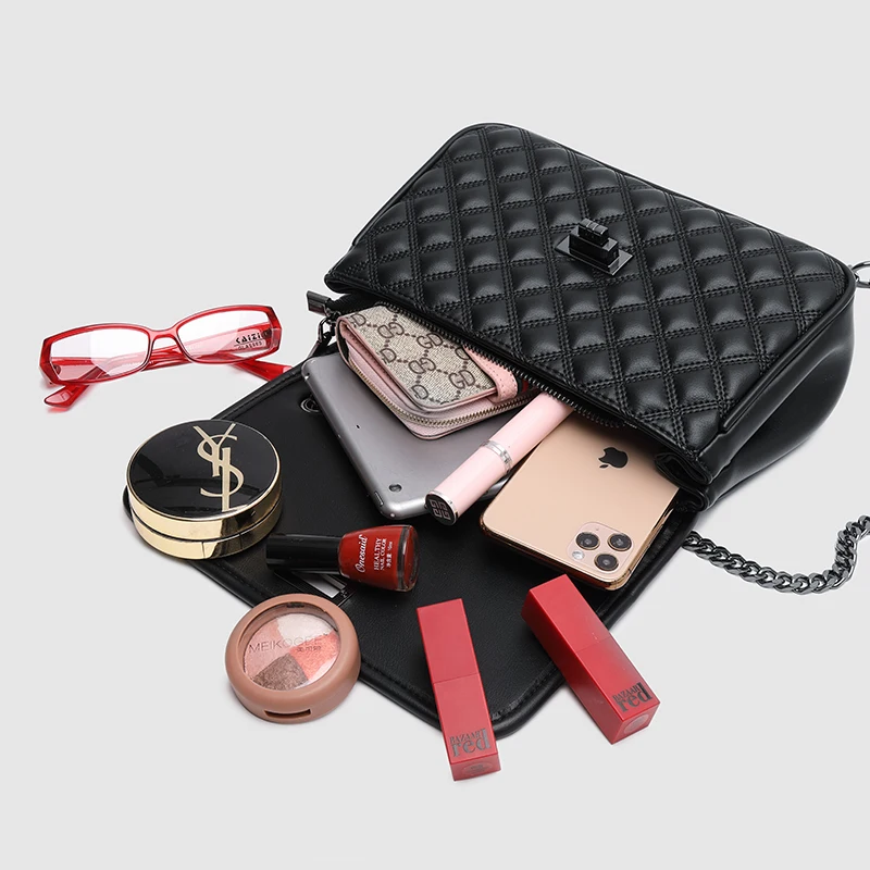 

LIKETHIS Messenger Bag for Women 2021 Designer Luxury Famous Brand High Quality Pu Leather Crossbody Bags Bolsa Feminina Luxo