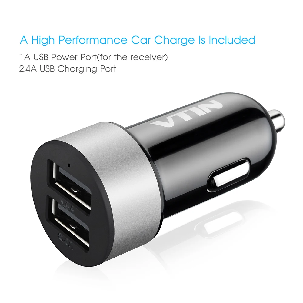 VTIN VBR1 Bluetooth адаптер 4 0 комплект громкой связи с шумоподавлением USB Автомобильное