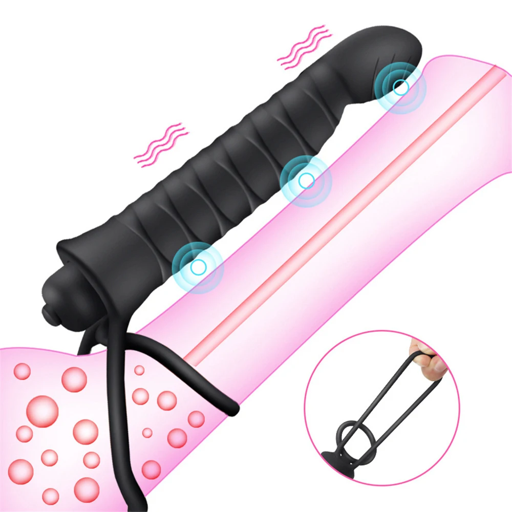 

Двойное проникновение вибратор для пениса телефон ремень на пенис Анальная пробка для мужчин взрослые секс-игрушки для начинающих