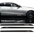 2 шт., автомобильные виниловые наклейки на дверь и боковую юбку