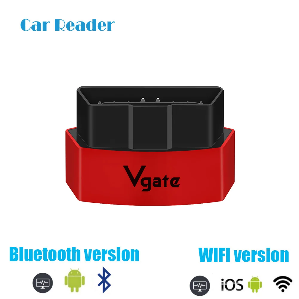 Диагностический инструмент Vgate iCar ELM 327 с поддержкой Wi Fi и Bluetooth OBD2|Диагностические