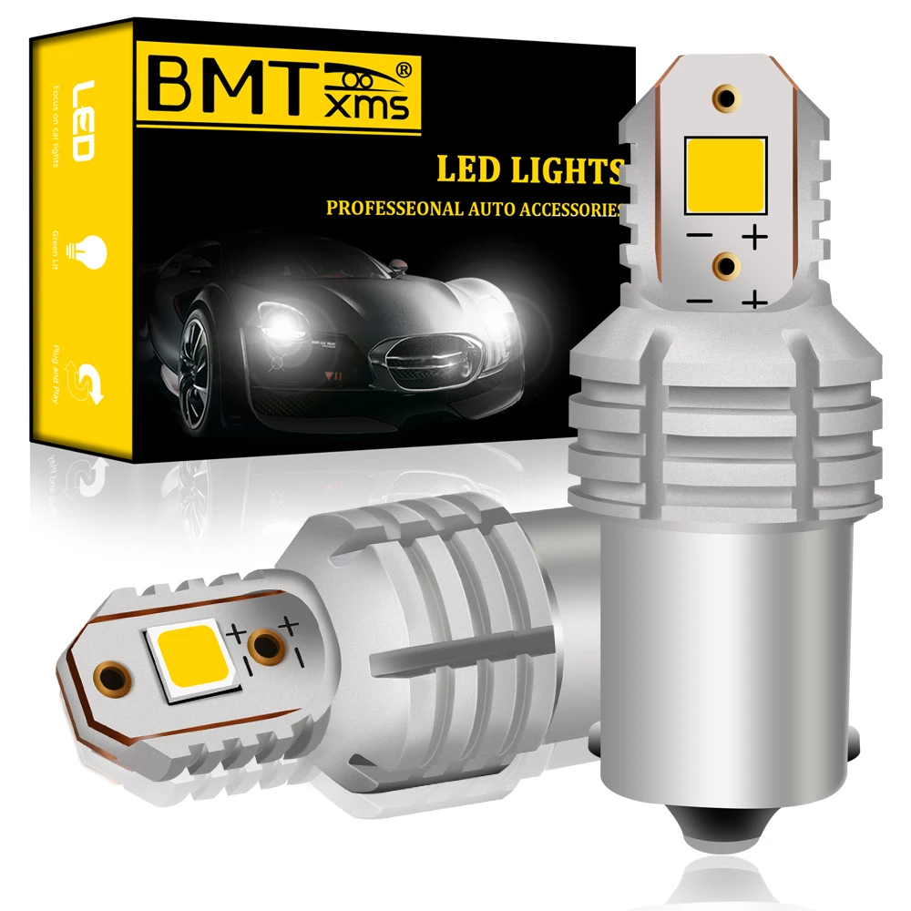 Автомобильные светодиодсветодиодный лампы BMTxms P21W BA15S 1156 для заднего хода