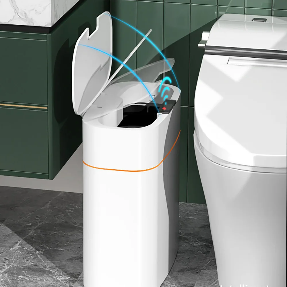 16L Intelligent Trash Can Smart Sensor Dustbin Electric Automatic Rubbish Can USB Waterproof Dustbin Home Induction Garbage Bin enlarge