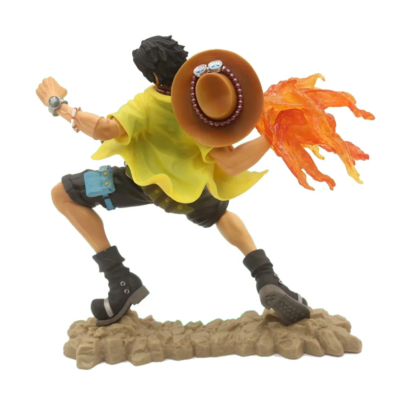 

Anime One Piece Luffy Portgas D Ace PVC Action Figure toys 15cm fire punch Portgas D Ace Luffy Figure Collectible model toy gift