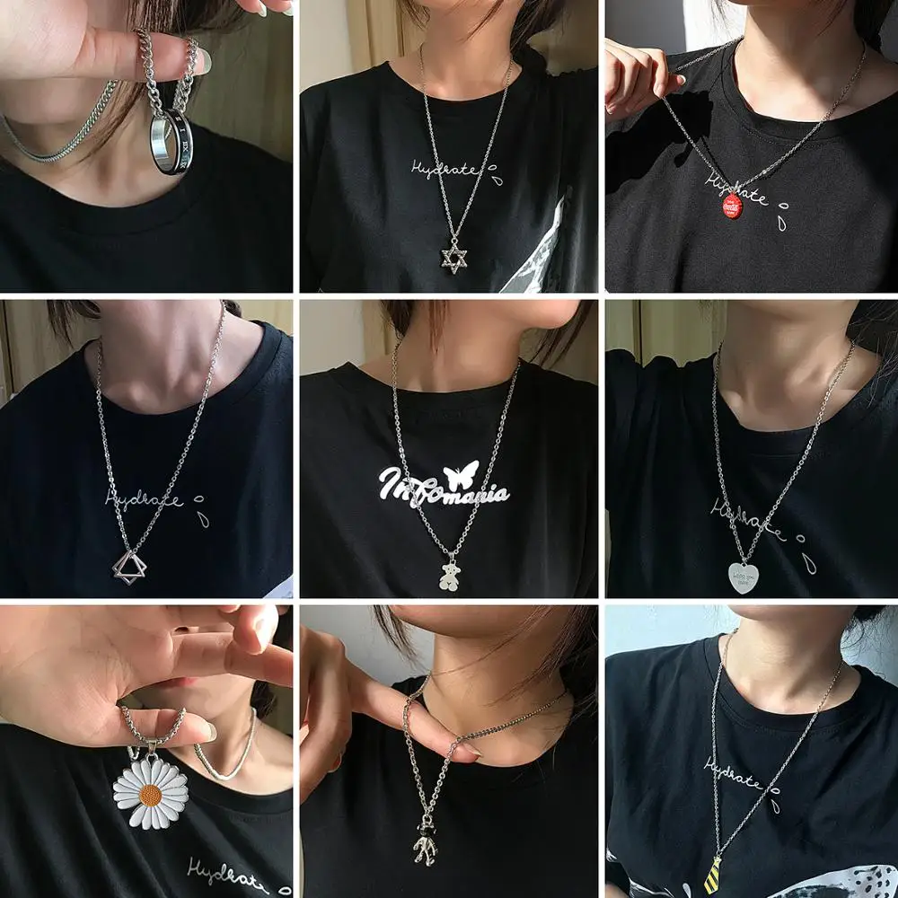 Горячая распродажа! Длинные Хип хоп ожерелье с подвеской для женщин мужчин цепи