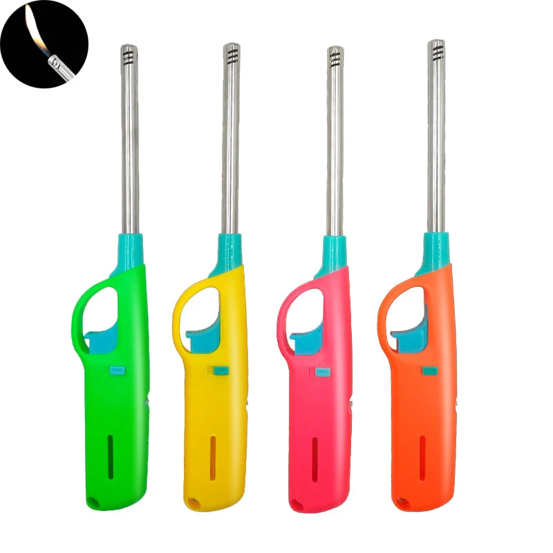 Butane Lighter Candle Multi-purpose for Kitchen Fireplace Pilot Light BBQ Stove Gas Color Randomly | Дом и сад