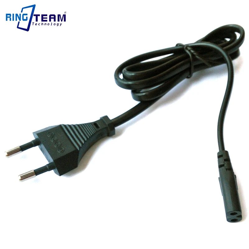 Европейский шнур питания 2 круглых контакта для ноутбука камеры адаптер